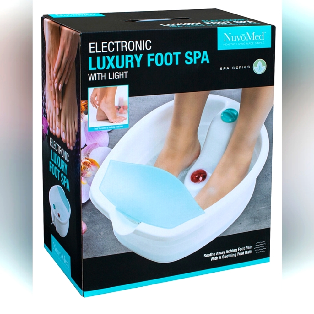 Electronic Luxury Goot Spa with Light; By: NuvoMed NWOT